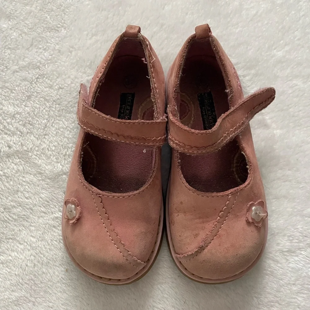 OshKosh B'gosh Pink Floral Mary Jane Shoes Vintage